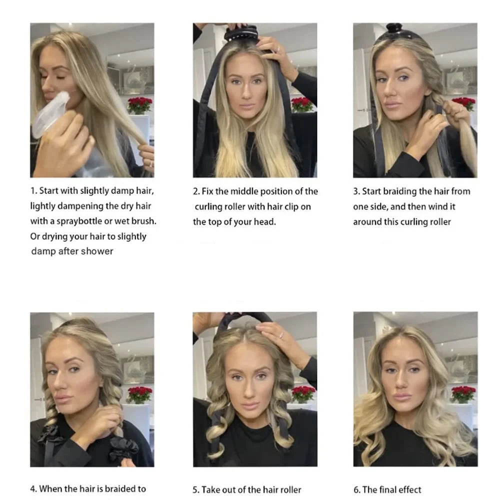 Heatless Silk Curling Headband